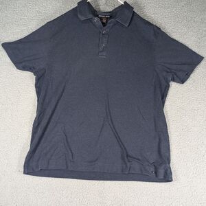 Michael Kors Polo Mens Size Large Navy Blue Short Sleeve Polo Shirt